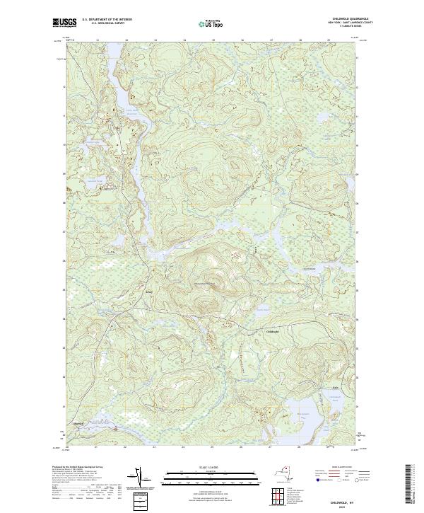 Childwold topographic map thumbnail