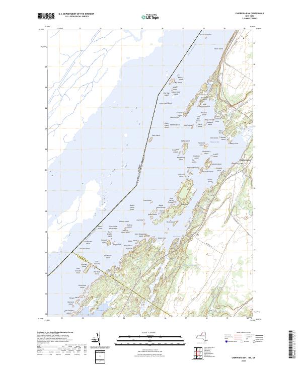 Chippewa Bay topographic map thumbnail