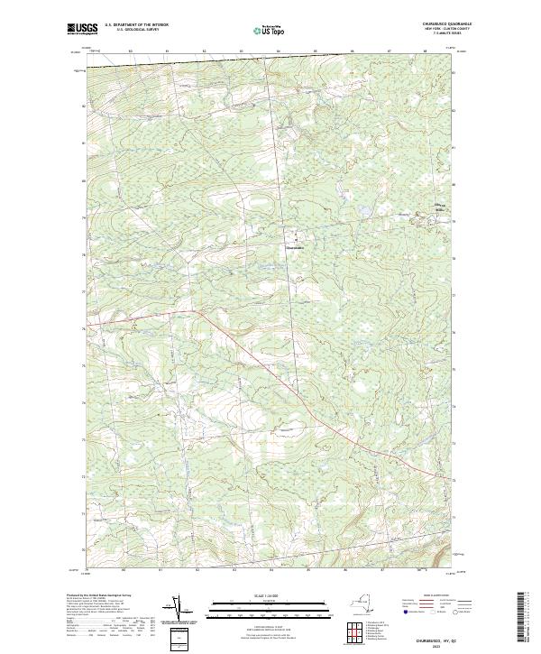 Churubusco topographic map thumbnail