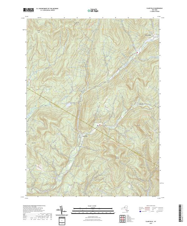 Claryville topographic map thumbnail