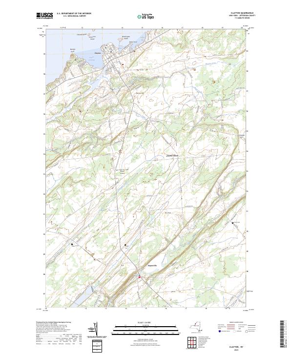 Clayton topographic map thumbnail