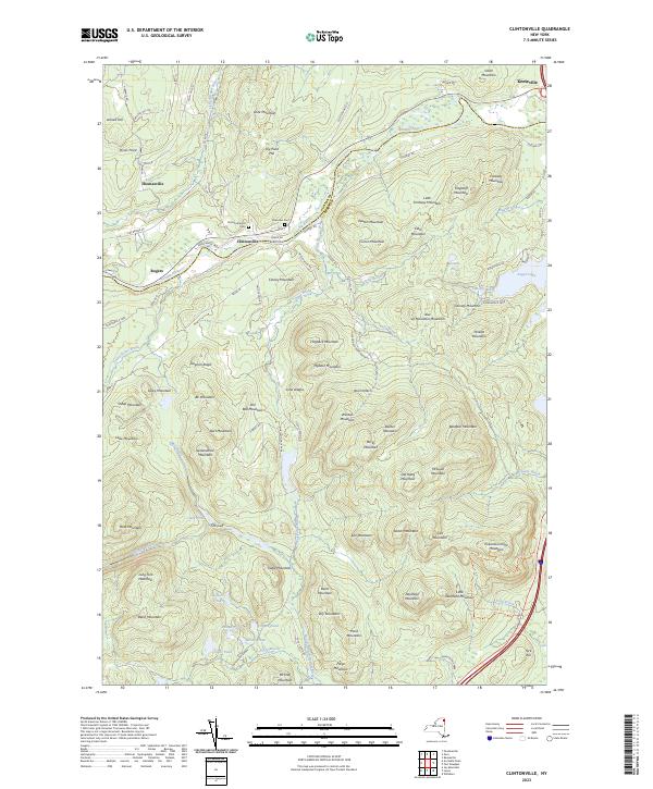Clintonville topographic map thumbnail