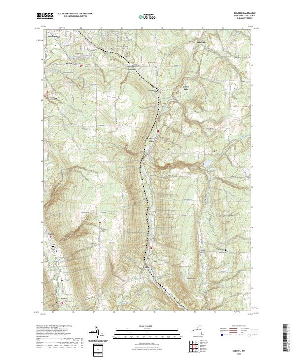 Colden topographic map thumbnail