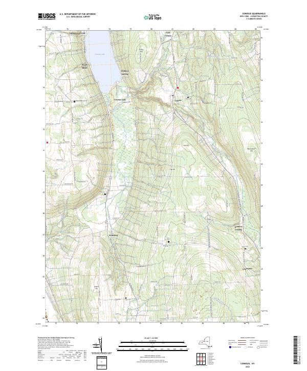 Conesus topographic map thumbnail