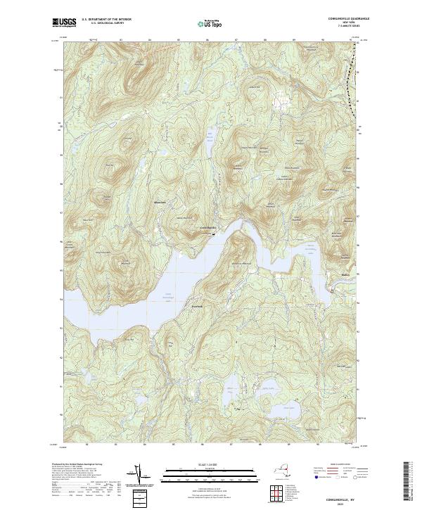Conklingville topographic map thumbnail