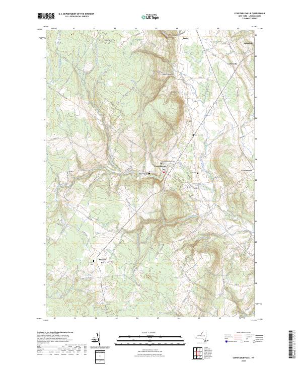 Constableville topographic map thumbnail