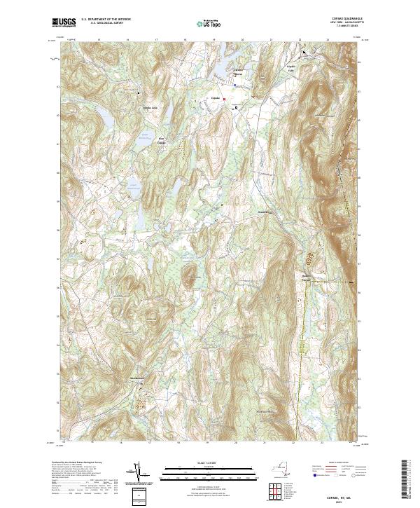 Copake topographic map thumbnail