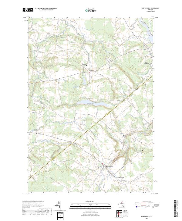 Copenhagen topographic map thumbnail