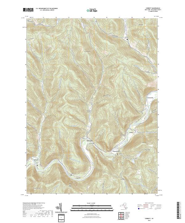 Corbett topographic map thumbnail