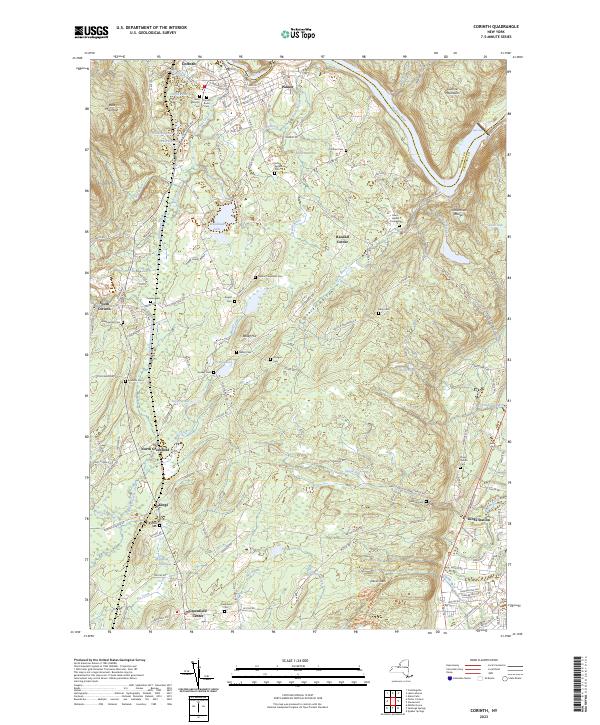 Corinth topographic map thumbnail