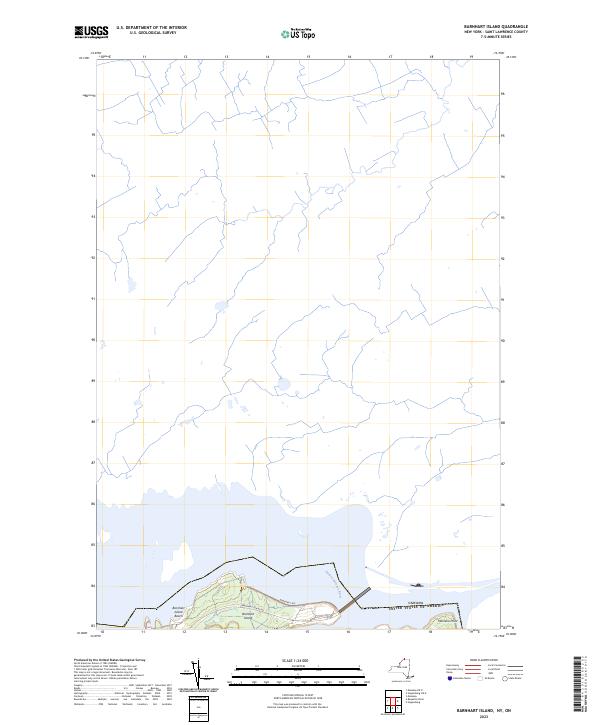 Barnhart Island topographic map thumbnail