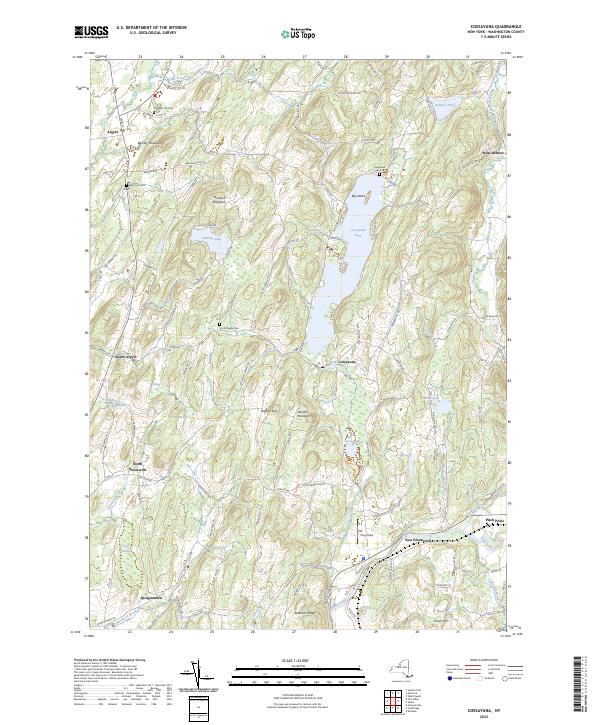 Cossayuna topographic map thumbnail