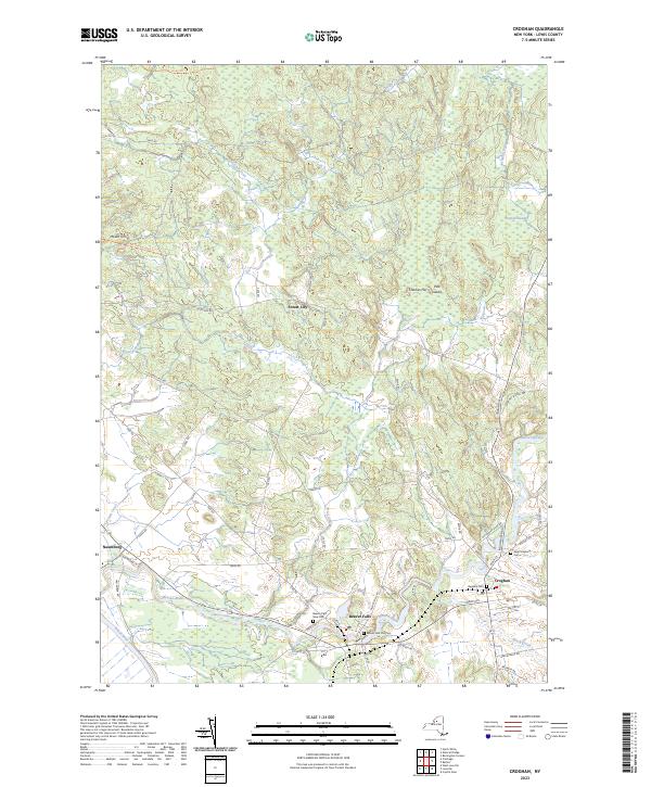 Croghan topographic map thumbnail