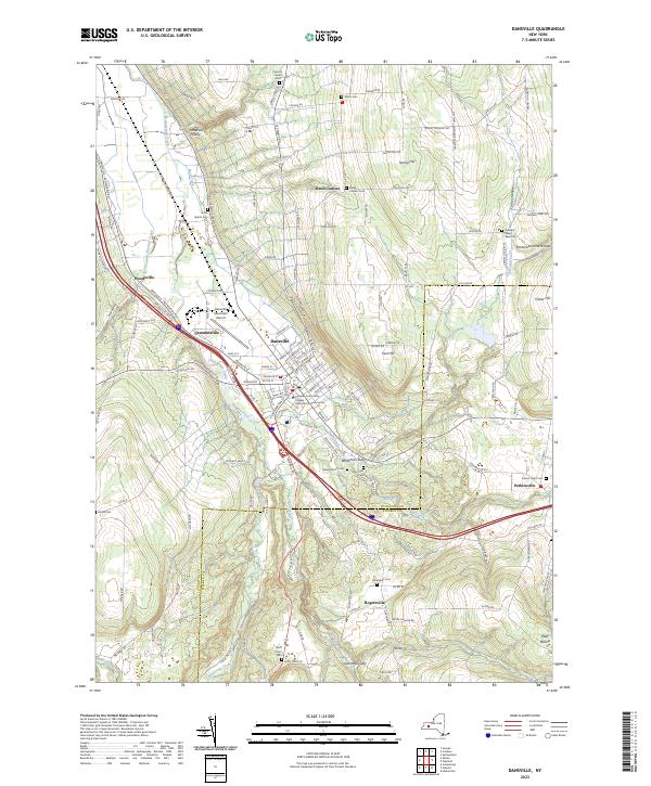 Dansville topographic map thumbnail