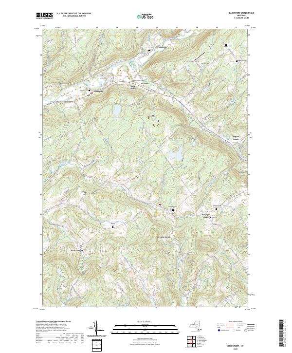 Davenport topographic map thumbnail