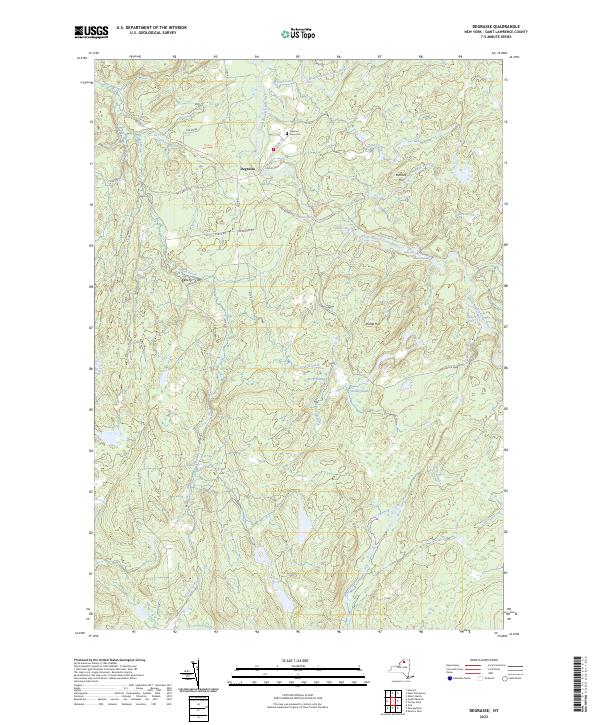 Degrasse topographic map thumbnail