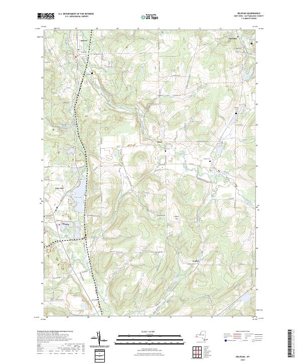 Delevan topographic map thumbnail