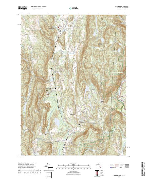 Dover Plains topographic map thumbnail