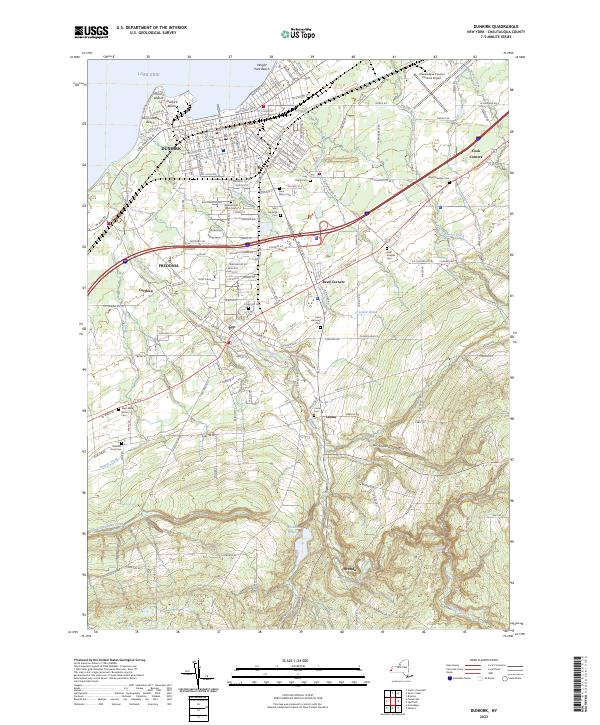 Dunkirk topographic map thumbnail