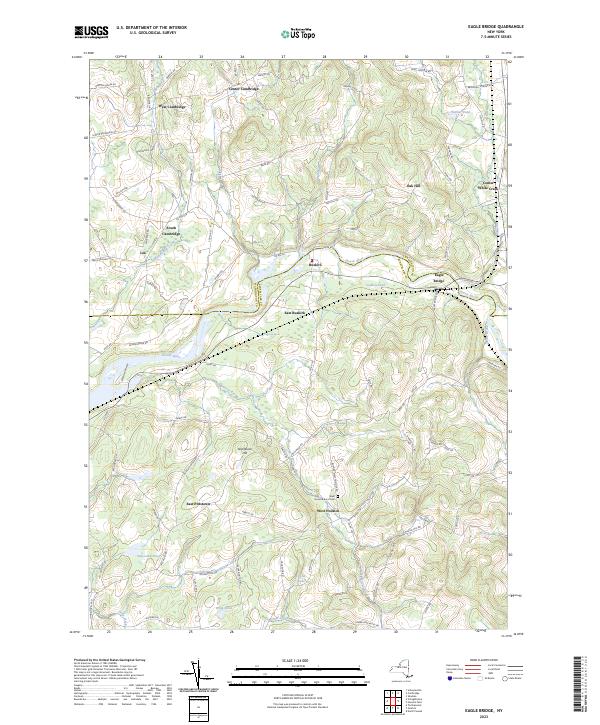Eagle Bridge topographic map thumbnail