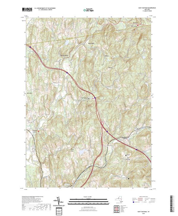 East Chatham topographic map thumbnail