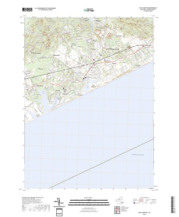 East Hampton topographic map thumbnail