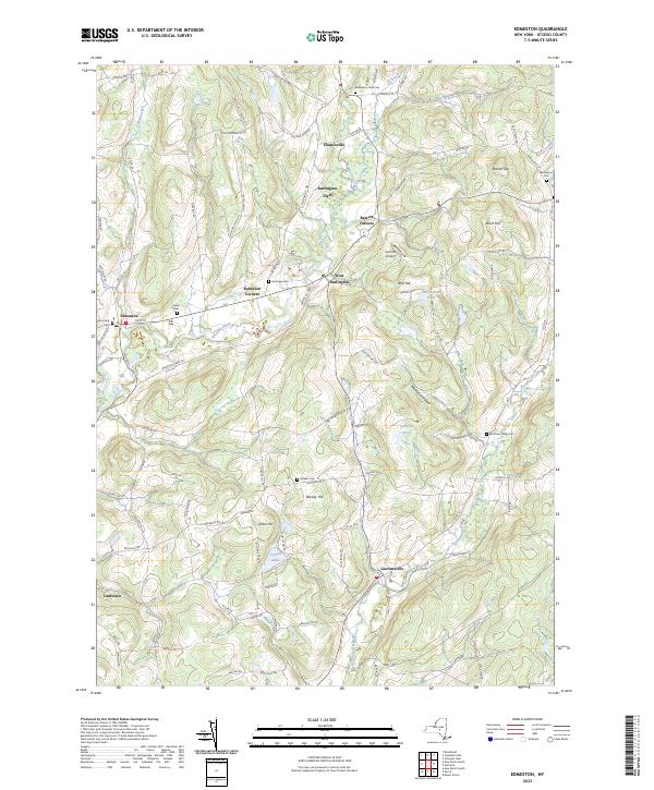 Edmeston topographic map thumbnail