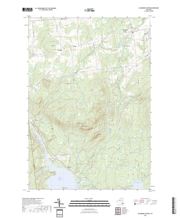 Ellenburg Center topographic map thumbnail