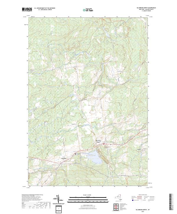 Ellenburg Depot topographic map thumbnail