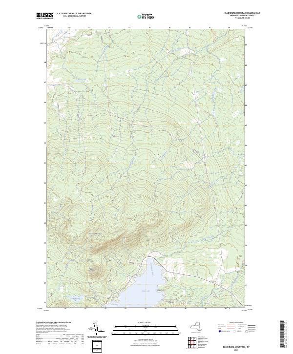 Ellenburg Mountain topographic map thumbnail