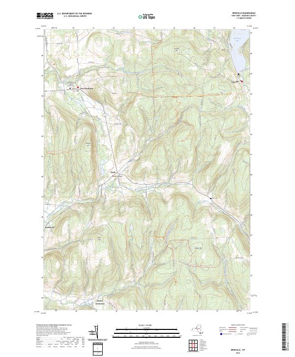 Erieville topographic map thumbnail