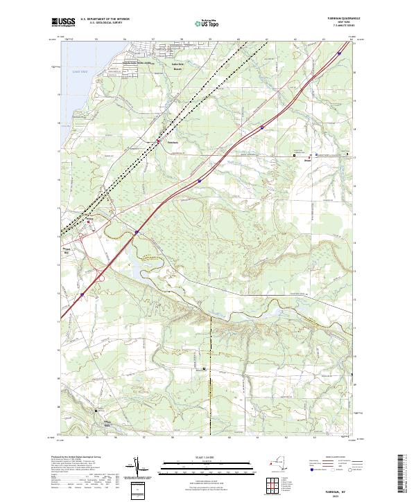 Farnham topographic map thumbnail