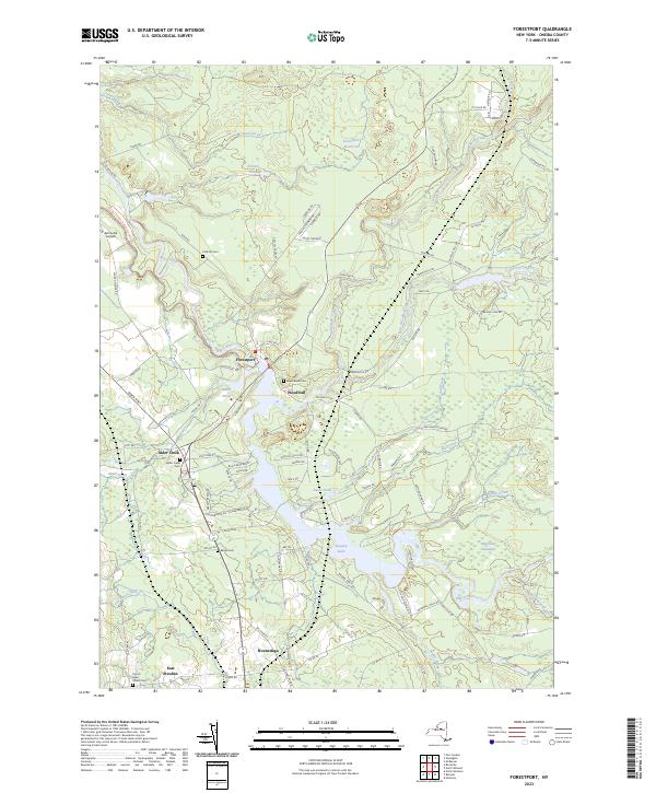 Forestport topographic map thumbnail