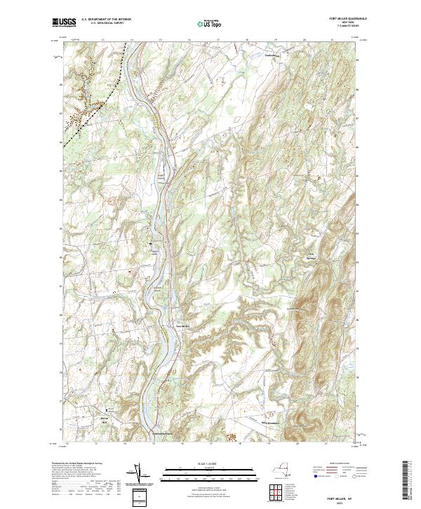 Fort Miller topographic map thumbnail
