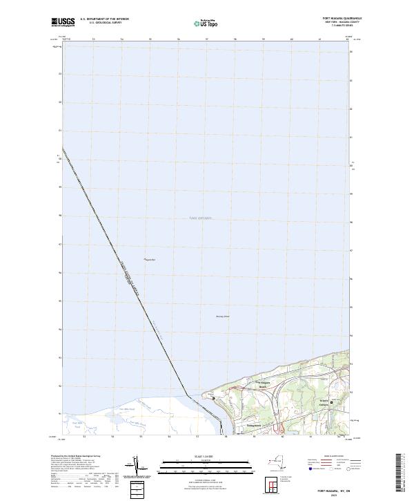 Fort Niagara topographic map thumbnail