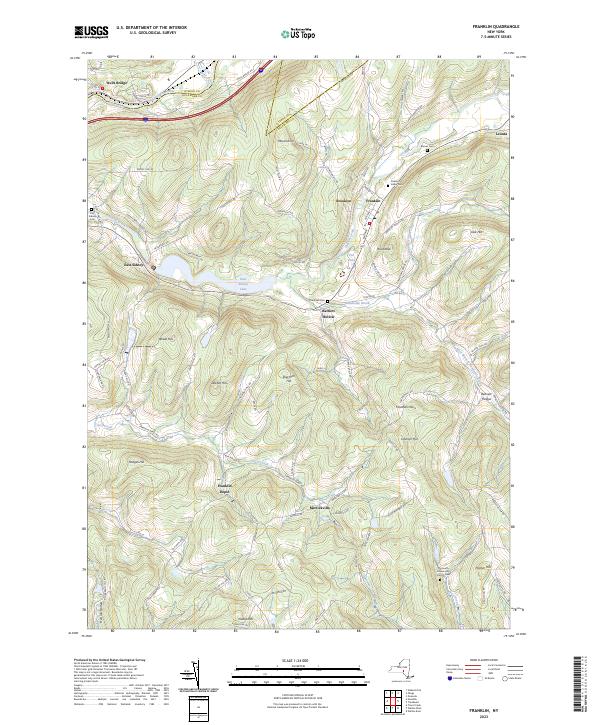 Franklin topographic map thumbnail