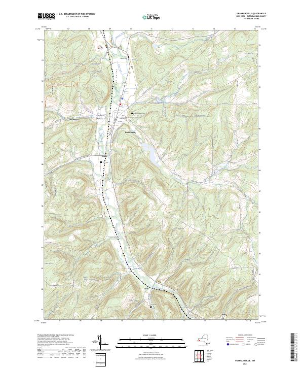 Franklinville topographic map thumbnail