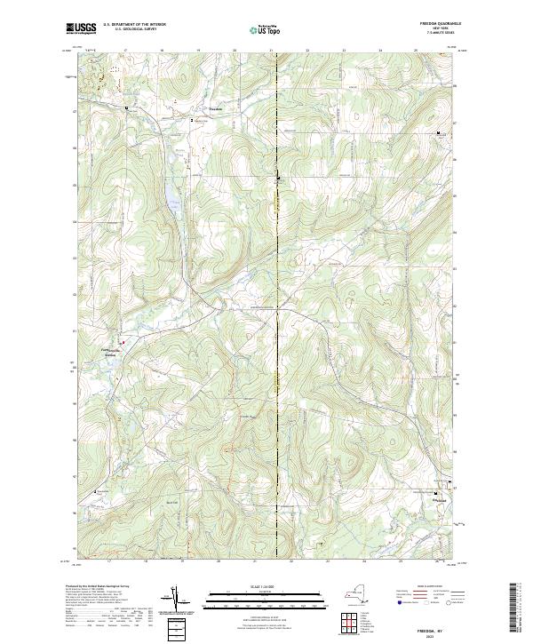 Freedom topographic map thumbnail