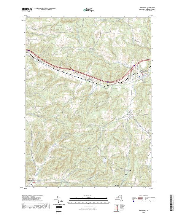 Friendship topographic map thumbnail