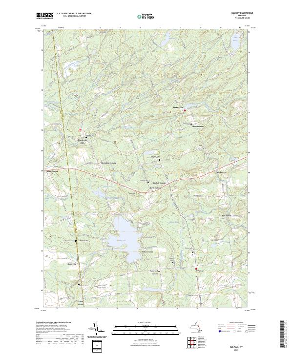 Galway topographic map thumbnail