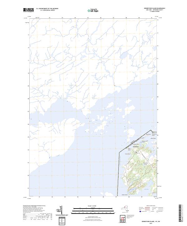 Grindstone Island topographic map thumbnail