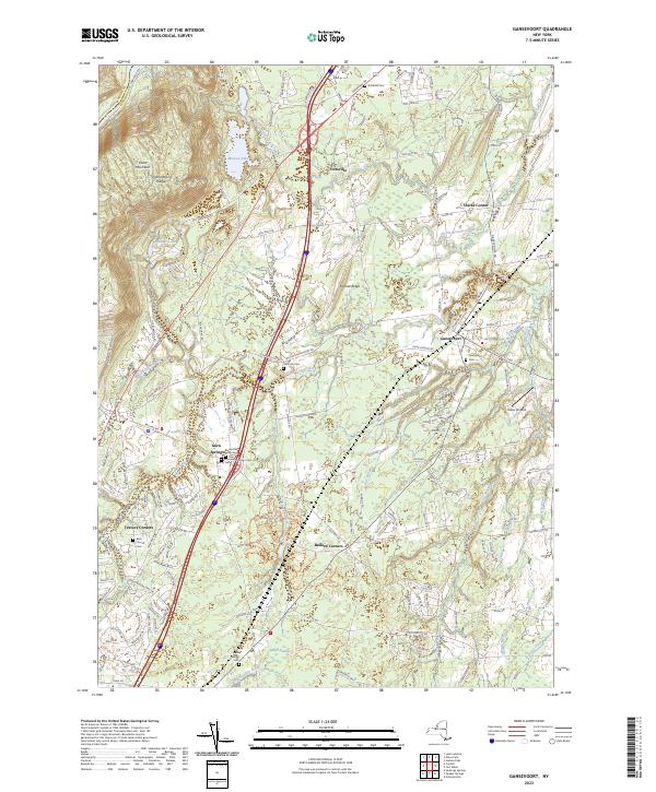 Gansevoort topographic map thumbnail