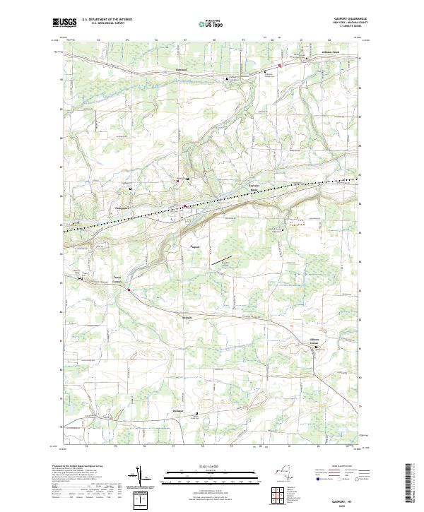 Gasport topographic map thumbnail
