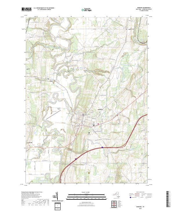 Geneseo topographic map thumbnail