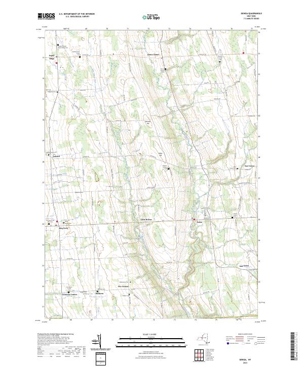 Genoa topographic map thumbnail