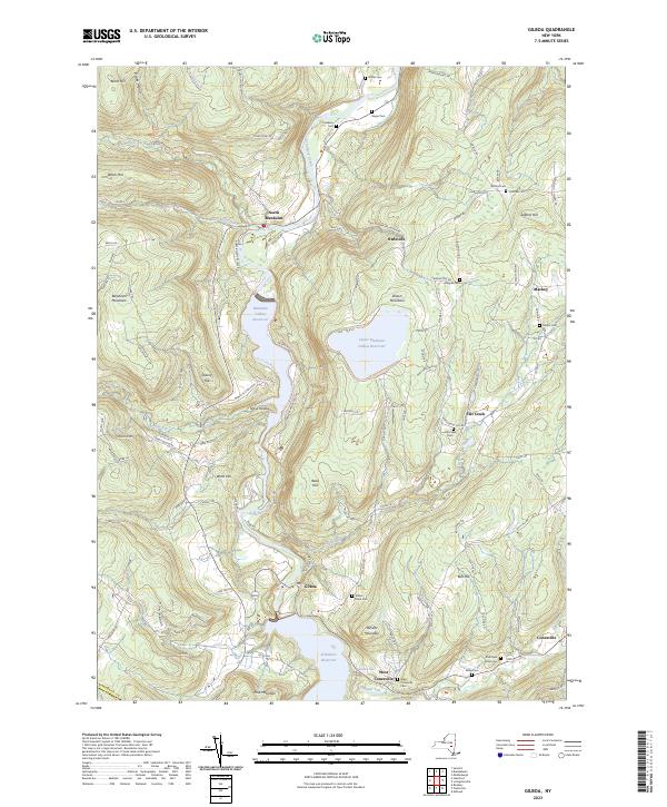 Gilboa topographic map thumbnail