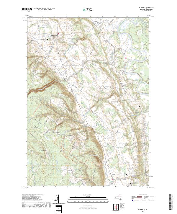 Glenfield topographic map thumbnail