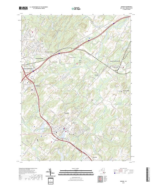 Goshen topographic map thumbnail