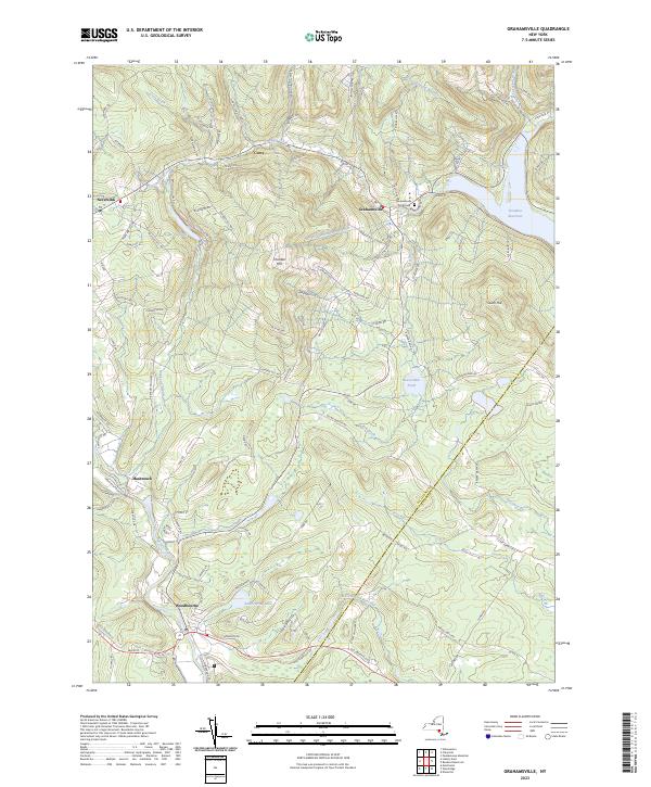 Grahamsville topographic map thumbnail