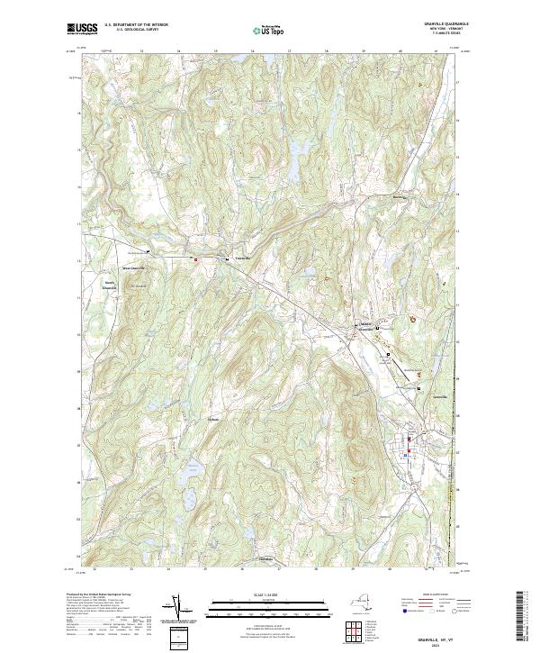 Granville topographic map thumbnail